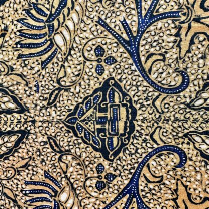 Tribal Textile TC39 Vintage Hand Stamped Batik Cloth Detail 2