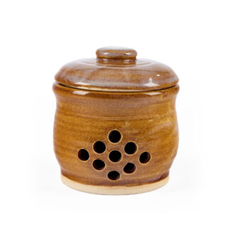 Hand Made Stoneware Garlic Pot