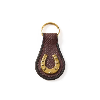 Leather Horse Shoe Key Ring