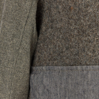 The Capital Mens Grey Linen and Wool Jacket Detail