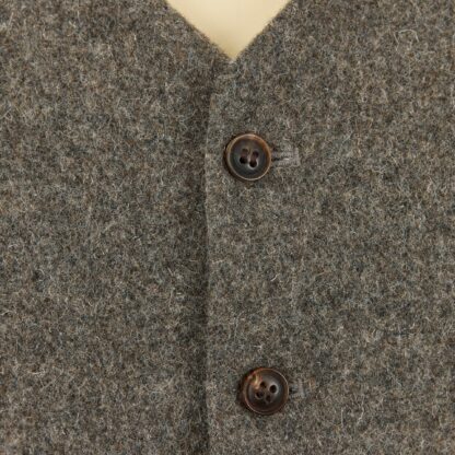 The Capital Mens Grey Linen and Wool Jacket Detail of Buttons