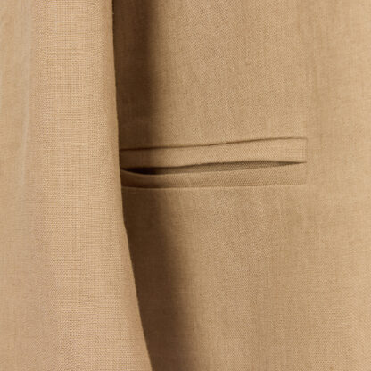 The Fournier Mens Mushroom Linen Jacket Detail of Pocket