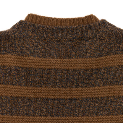 Mens Bracken Crew Neck Cashmere and Wool Jumper Detail of Back